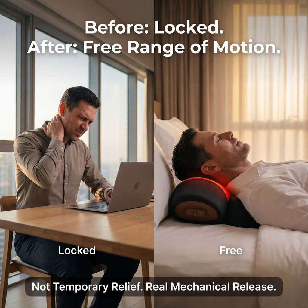 The Loosen Up™ Heated Neck Massager Pillow - 3-in-1 Cervical Decompression & Thermal Therapy System